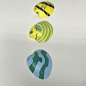 1/ Hand Painted Tropical Fish Shell choose one